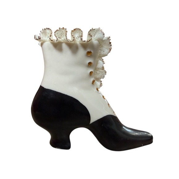 heirlooms to Tomorrow Other - Western Germany porcelain miniature Victorian boot W&B mid-Century